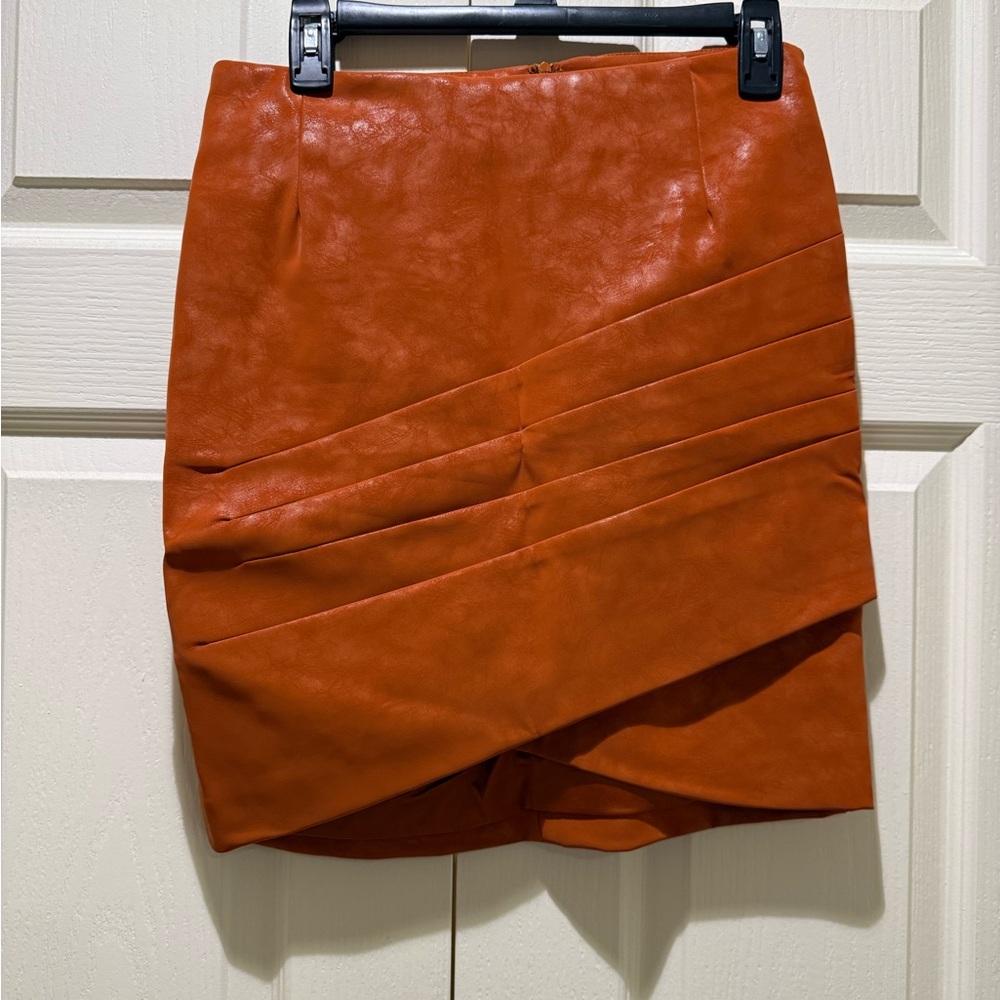 Guess Asymmetrical Rust Skirt
